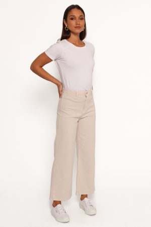 Just Black Trouser Wide Leg Jean – Supermoon