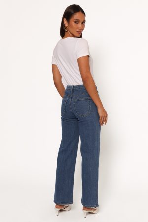 Just Black Uncut Straight Leg Jean – Dark Denim