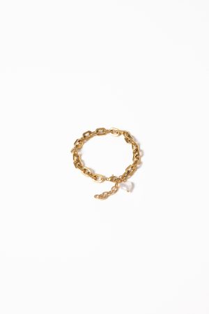 Kaelani Bracelet – Gold/Pearl