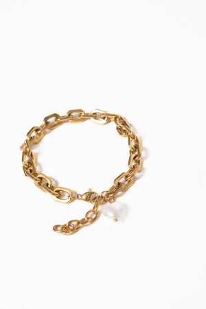Kaelani Bracelet – Gold/Pearl