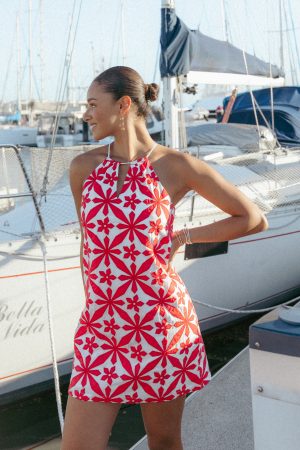 Kaelia Mini Dress – Red