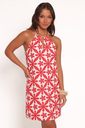 Kaelia Mini Dress – Red