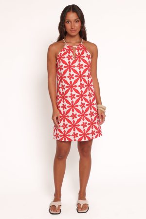 Kaelia Mini Dress – Red