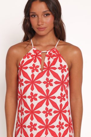 Kaelia Mini Dress – Red