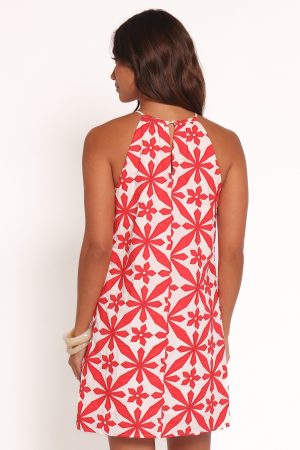 Kaelia Mini Dress – Red