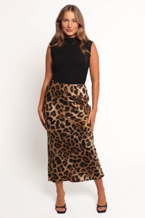 Kaia Midi Skirt – Leopard