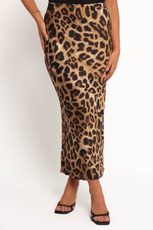 Kaia Midi Skirt – Leopard