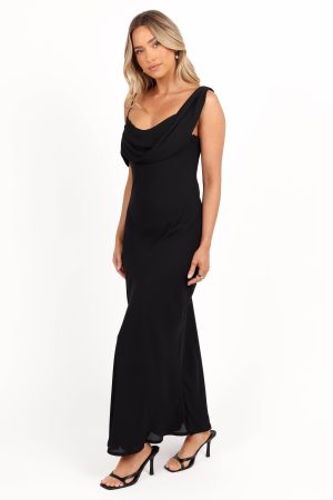 Kamryn Midi Dress – Black