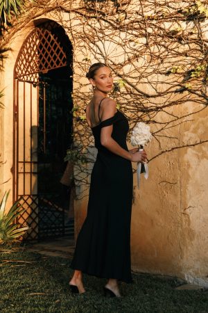 Kamryn Midi Dress – Black