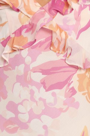 Kaori Midi Dress – Pink Floral