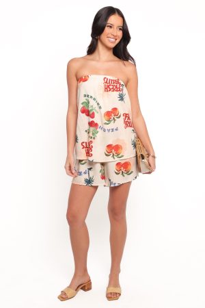 Karlen Strapless Romper – Tutti Frutti