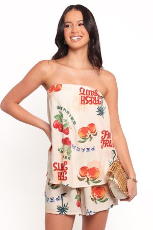Karlen Strapless Romper – Tutti Frutti