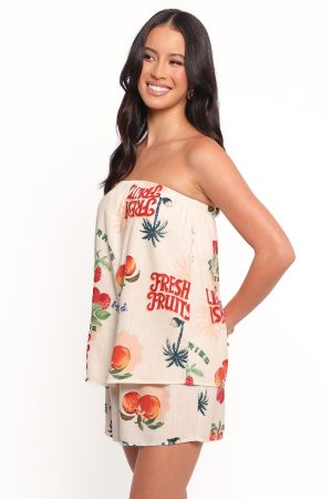 Karlen Strapless Romper – Tutti Frutti