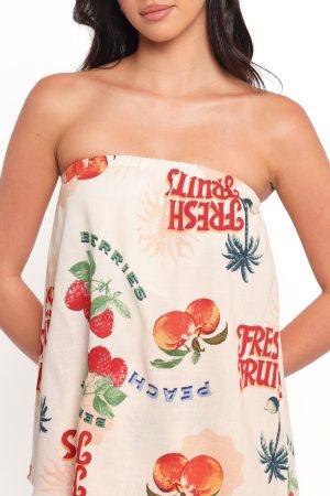 Karlen Strapless Romper – Tutti Frutti