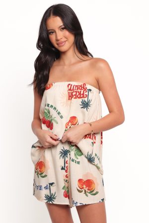 Karlen Strapless Romper – Tutti Frutti