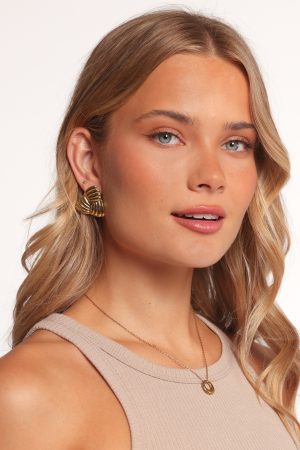 Katana Earrings – Gold