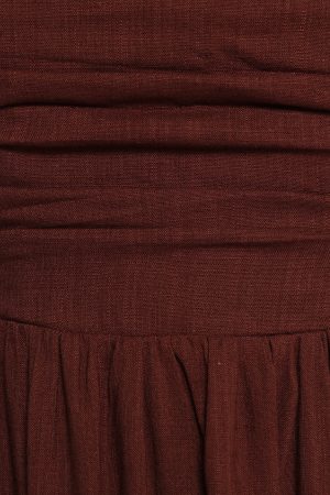 Kayt Strapless Dress – Chocolate Brown