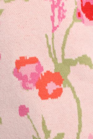 Keegan Flower Knit Sweater – Pink