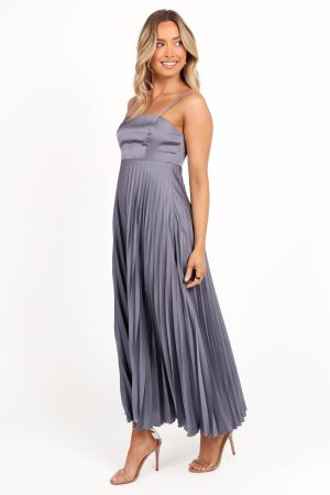 Keegan Maxi Dress – Steel Gray