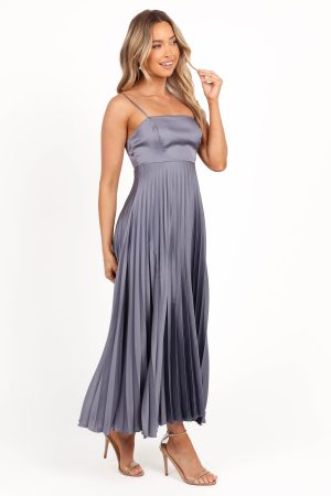 Keegan Maxi Dress – Steel Gray