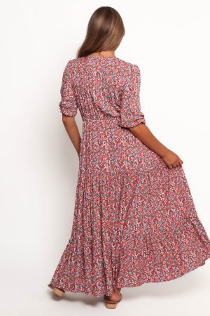 Kelda Dress – Blue Ditsy Floral