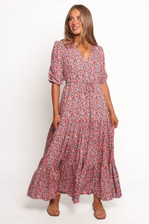 Kelda Dress – Blue Ditsy Floral