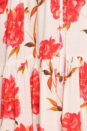 Kelda Dress – Red Floral