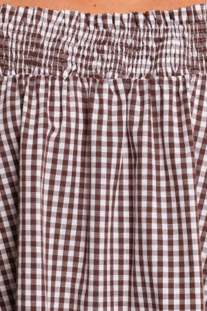 Kennedy Smock Mini Dress – Chocolate Gingham