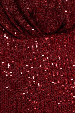 Khianna Sequin One Shoulder Jumpsuit – Red