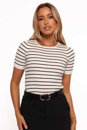 Kimmie Knit Top – Stripe