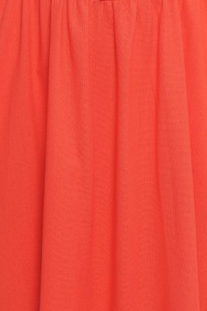 Kinslee Midi Dress – Coral