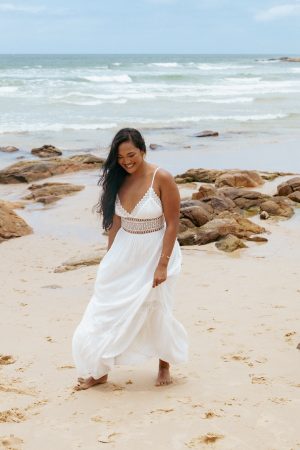 Kiran Maxi Dress – White