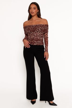 Koa Off Shoulder Top – Leopard