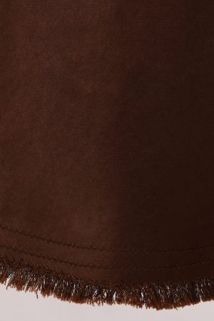 Kora Midi Skirt – Brown