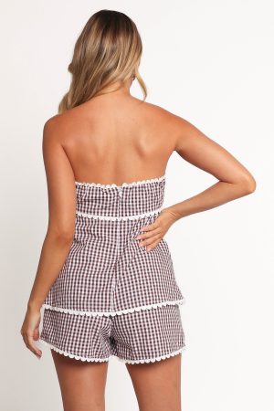 Kyle Two Piece Set – Chocolate Gingham