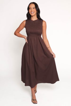 Lanna Maxi Dress – Chocolate