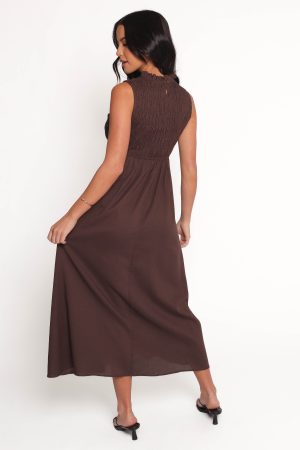 Lanna Maxi Dress – Chocolate