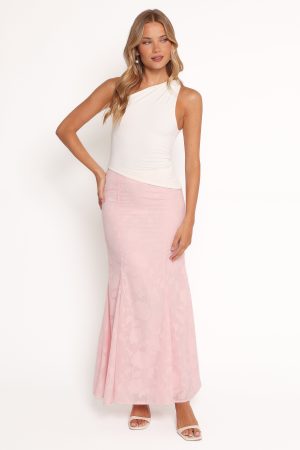 Larina Maxi Skirt – Pink