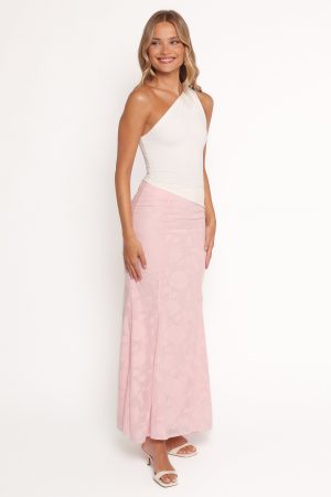 Larina Maxi Skirt – Pink