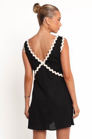 Lark Mini Dress – Black