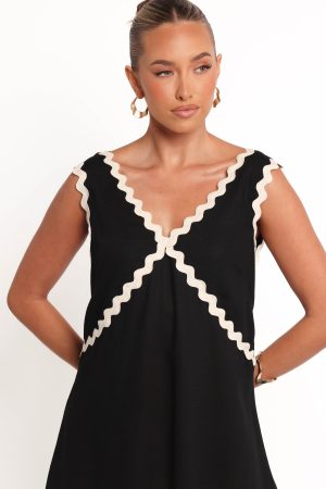 Lark Mini Dress – Black