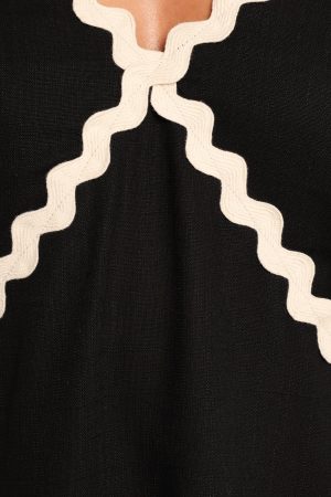 Lark Mini Dress – Black