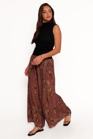 Larson Pant – Brown Floral
