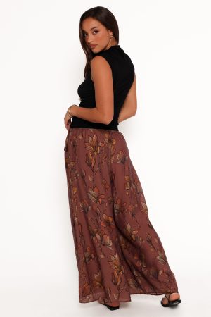 Larson Pant – Brown Floral