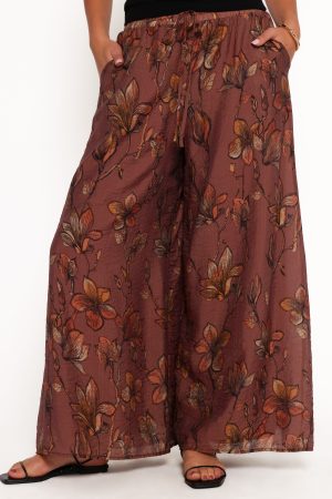 Larson Pant – Brown Floral