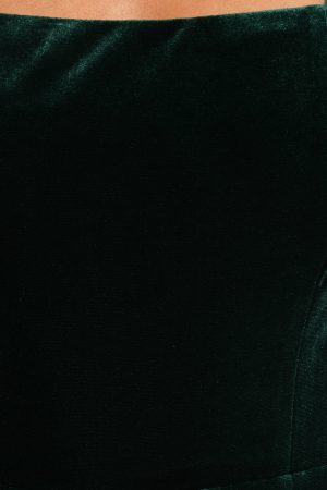 Laurel Velvet Midi Dress – Emerald Green