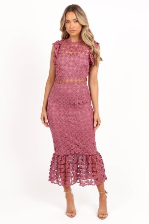 Lauren Dress – Dark Rose