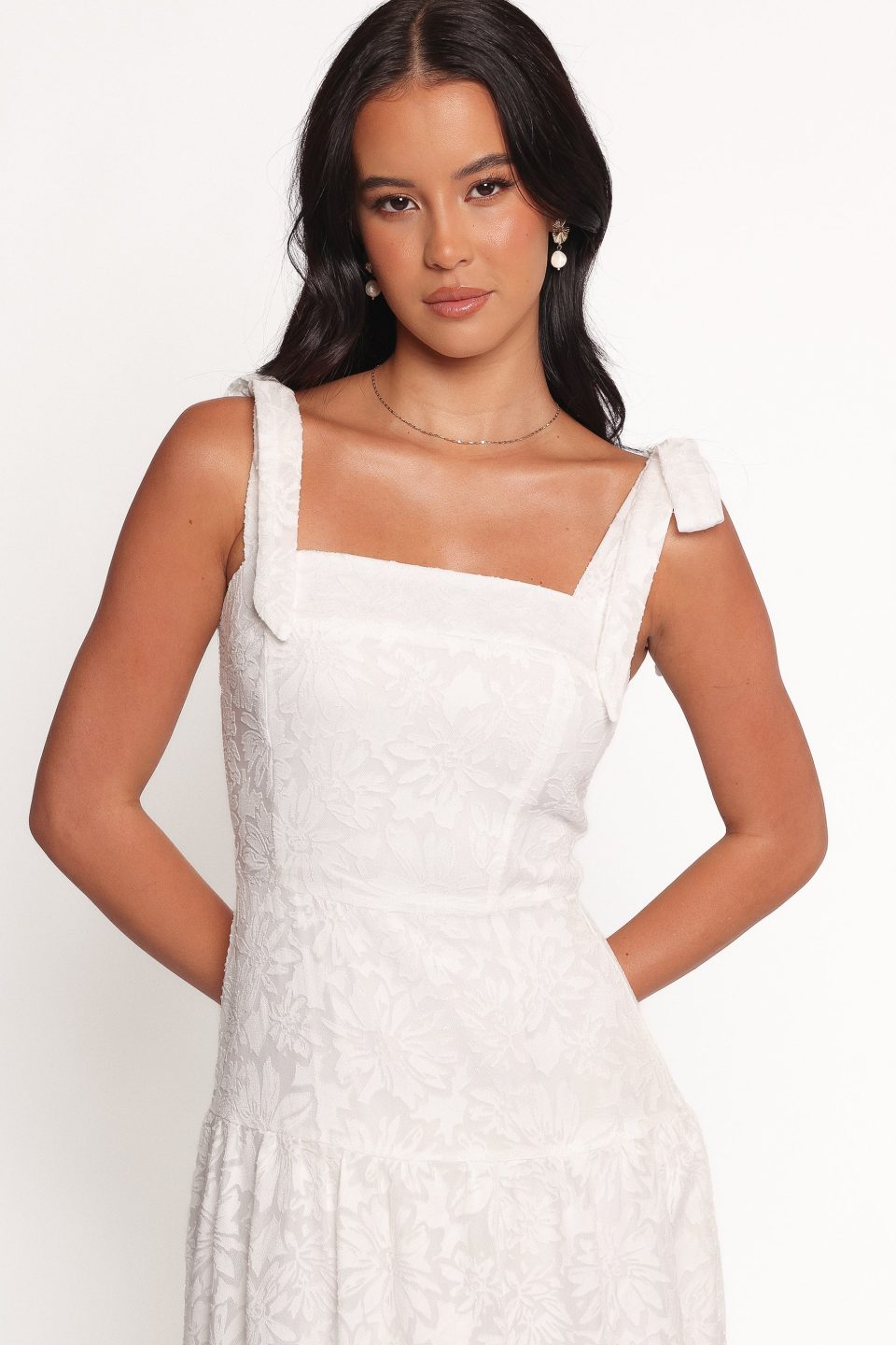 Lavinia Maxi Dress - White Floral