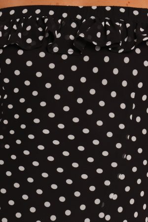 Layana Midi Dress – Black/White