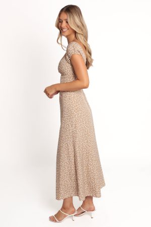 Leire Maxi Dress – Beige
